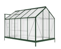 Zahradní skleník DEMETER A101-D 5,93m² green 201x190x312 cm PC 4 mm + základna IWH-10270004