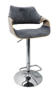 Barová židle H-98, šedá