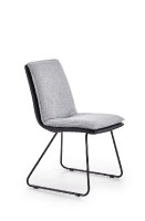 Jídelní židle K326, tmavě šedá, černá