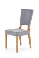 Jídelní židle Sorbus, šedá, medový dub