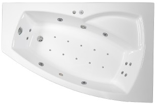 THALEILA LUXUS 160 x 105 cm pravá hydromasážní akrylátová vana