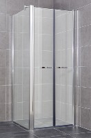 Sprchový kout rohový COMFORT A 28 grape sklo 106 - 111 x 86,5 - 89 x 195 cm