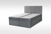 Manželská postel Boxspring glam + rošt, lamino, 160x200cm