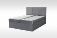 Manželská postel Boxspring velvet + rošt, lamino, 160x200cm