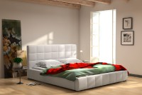 Manželská postel Chester 180 + rošt, lamino, bez matrace, s úložným prostorem