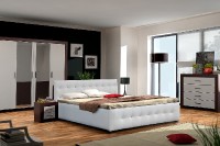 Manželská postel Figaro 140x200 cm + rošt, lamino, bez matrace
