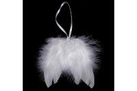 Andělská křídla z peří , barva bílá,  baleno 12 ks v polybag. Cena za 1 ks. AK6112-WH