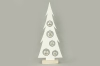 Stromeček, vánoční kovová dekorace s plastovými koulemi AN127