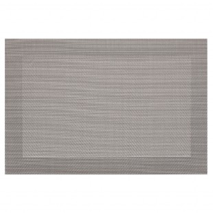 Prostírání plastové 30 x 45 cm - barva stříbrná DK5024, sada 12 ks