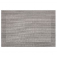Prostírání plastové 30 x 45 cm - barva stříbrná DK5024, sada 12 ks