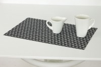 Prostírání plastové šedé DK5039, sada 12 ks
