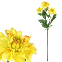 Jiřinka, barva žlutá. Květina umělá. KT7005