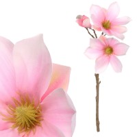 Magnolie - umělá květina, barva růžovo - bílá. KT7081