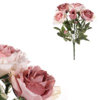 Růže, puget, barva fialová. Květina umělá. KUM3229