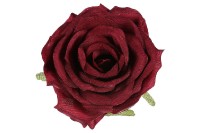 Růže, barva tmavě červená,květina umělá vazbová. Cena za balení 12 ks KUM3311-DRED
