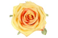 Růže, barva žluto-oranžová,květina umělá vazbová. Cena za balení 12 ks KUM3311-YE