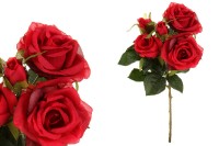 Růže puget, barva červená. Květina umělá. SG5698