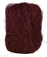 Sisálové vlákno 50g, baleno v polybagu SIS-BORDEAUX, sada 5 ks