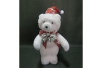 Medvídek, vánoční dekorace z polystyrenu TA5020