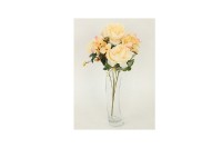 Růže, puget, barva krémová.  Květina umělá. UK-0022