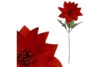 Květina umělá. Poinsécie, vánoční růže , barva červená 1-hlavá UK-0025