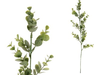 Eukalyptus - umělá větev, barva zelená. UK-059, sada 12 ks