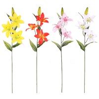 Lilie 3-květá, umělá květina, mix 4 barev UKA027