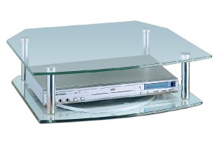 TV stolek otočný  - chrom/sklo  WV05-2200