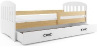 Dětská postel CLASSIC 80x160 cm, borovice/bílá