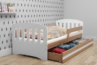 Dětská postel CLASSIC 80x160 cm, olše/bílá