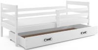 Dětská postel ERYK 1 80x190 cm, bílá/bílá