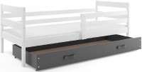 Dětská postel ERYK 1 80x190 cm, bílá/grafitová