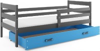 Dětská postel ERYK 1 80x190 cm, grafitová/modrá