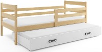 Dětská postel s přistýlkou ERYK 2 80x190 cm, borovice/bílá
