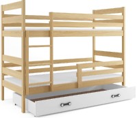 Patrová postel ERYK 80x160 cm, borovice/bílá