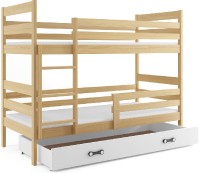Patrová postel ERYK 80x190 cm, borovice/bílá