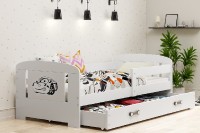 Dětská postel FILIP 80x160 cm, bílá/bílá