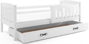 Dětská postel KUBUS 1 80x160 cm, bílá/bílá
