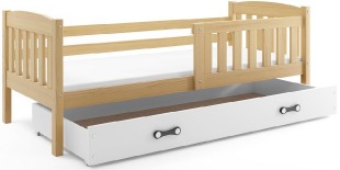 Dětská postel KUBUS 1 90x200 cm, borovice/bílá