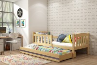 Dětská postel s přistýlkou KUBUS 2 80x190 cm, borovice/grafitová