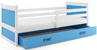 Dětská postel RICO 1 80x190 cm, bílá/modrá