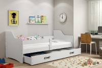 Dětská postel SOFIX 1 80x160 cm, bílá/bílá