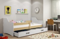 Dětská postel SOFIX 1 80x160 cm, borovice/bílá