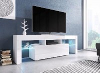 Televizní stolek Toro 138cm, bílý lesk
