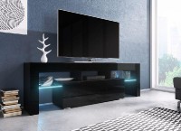 Televizní stolek Toro 138cm, černý lesk
