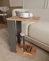Příruční stolek na kolečkách HOOVER barva borovice/antracit