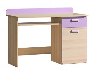 LIMO L10 pracovní stůl jasan/fialová