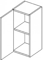 W30L horní skříňka jednodvéřová PREMIUM de LUX olše