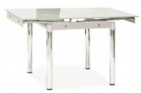Jídelní stůl GUTY 80(131)x80 bílá/chróm
