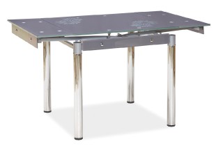 Jídelní stůl GUTY 80(131)x80 šedá/chróm